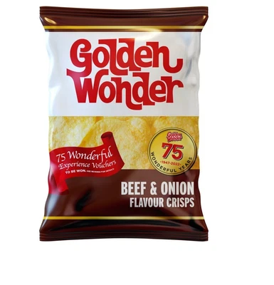 £16.99 • Buy Golden Wonder Beef And Onion Crisps 32.5g X 32 Pack Tracked Delivery Only £16.99