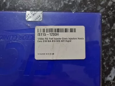 FIC Honda 1200cc Injectors D16 B16 B18 B20 H22 - IS115-1200H • $388.59