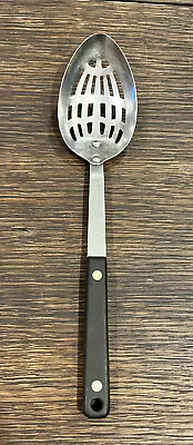 Vintage Kitchen Utensil Flint Arrowhead SS USA Slotted Spoon 11 1/2   • $32.99