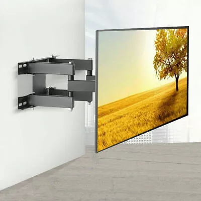 20-55  TV Wall Bracket 400x400mm Mount With Tilt And Swivel Swing Arm Cantilever • £22.92