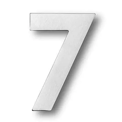 5 Inch Modern Solid Stainless Steel Floating Mount House Numbers And Street A... • $17.79