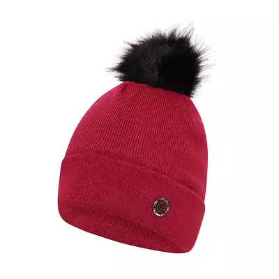 Dare 2b Women's Hat (Size OSFA) Beetroot/Black Bejewel Beanie Hat - New • £6.99