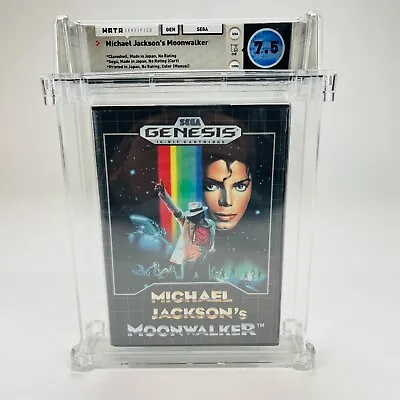 Michael Jackson's Moonwalker - Sega Genesis 1990 Nice Complete Box WATA 7.5 CIB • $399.99