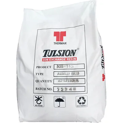 £135 • Buy 25L Tulsion MB115 Premium Grade Virgin Mixed Bed DI Resin For Window Cleaning