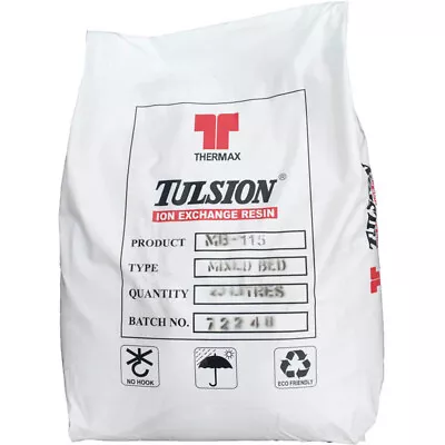 £135 • Buy 25L Tulsion MB115 Premium Grade Virgin Mixed Bed DI Resin For Window Cleaning