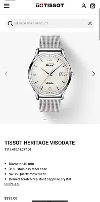 Tissot Men's Heritage Visodate Watch • $295