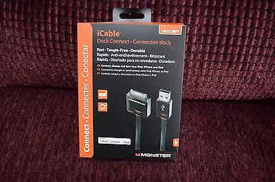 Monster Dock Connect Icable For Iphone Ipod And Ipad New In Sealed Box • $12.95