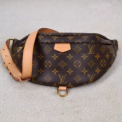 Louis Vuitton Bumbag Monogram Canvas Leather Crossbody Belt Bag Purse Handbag • $2579