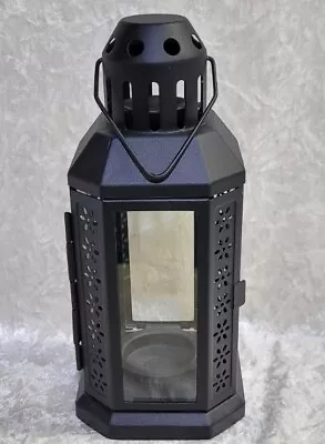 $10.99 • Buy Ikea Hanging Metal Tealight Candle Holder Lantern Black