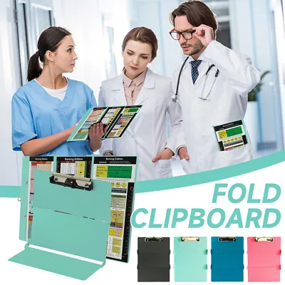 Foldable A4/A5 Clipboard Office School Hardboard Writing File Hanging Clip Board • £12.23