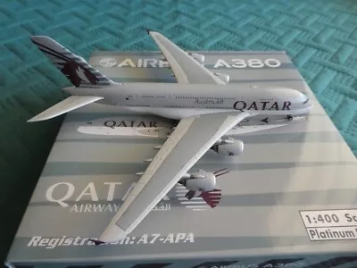 Phoenix 1:400 - Qatar Airways - Airbus A380 - A7-apa (read) • $80