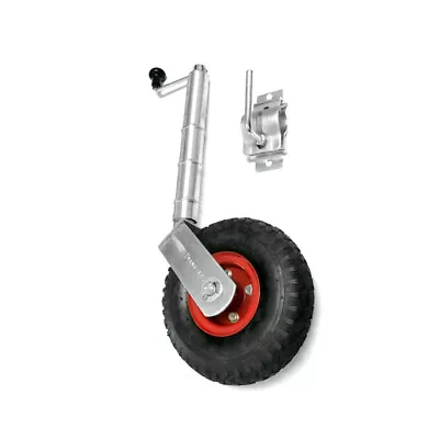 Manutec 10  Trailer Pneumatic Jockey Wheel Standard Clamp With Bearing 350kg • $120