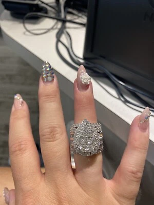 $8500 • Buy Zales Size 8 1/2 7cttw Diamond Pear Shaped Ring  *FINAL LISTING*