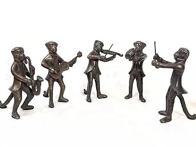 5 Piece Musical Monkey Orchestra Set By Gatco In Bronze • $60