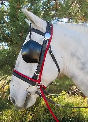 Halter All HORSE Carriage CDE Driving Cart- Adjustable Pony Mini Draft Lead USA • $18.95