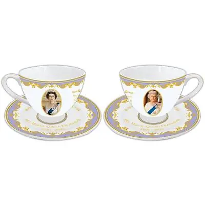 Her Majesty Queen Elizabeth II Cup And Saucer Single • £7.99