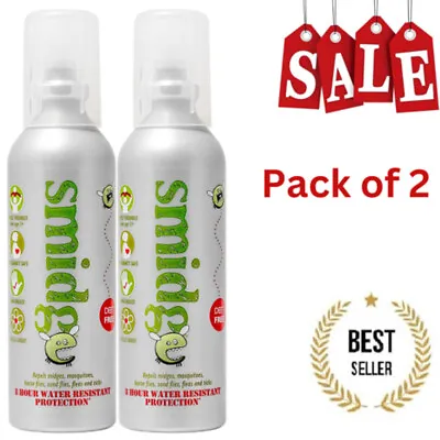 £9.99 • Buy Smidge That Midge Insect Repellent 75ml (Pack Of 1,2) Non-sticky, Moisturising