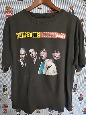 Vintage 1994 Brockum The Rolling Stones Voodoo Lounge Band Tour T-Shirt Large  • $69.99