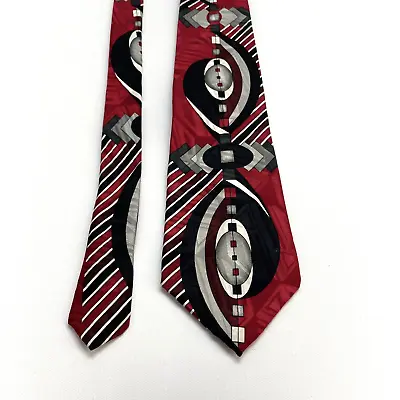 Screenplay By Martin Wong 56” Men’s Tie All Silk Imported Fabric Made In US Red  • $16.76