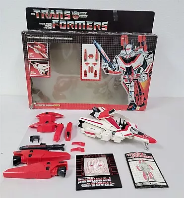 X-496 Vintage 1980's Hasbro G1 Transformers Jetfire With Box  • $157.50