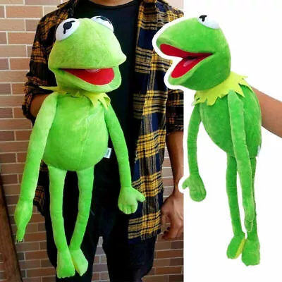 60cm Kermit The Frog Doll Hand Puppet Plush Full Body Soft Stuffed Puppets ​Toy • $19.99