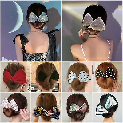 Magic Lazy Hair Curler Easy Fold Wrap Wire Bow Hairpin Fashion Lady Styling Tool • £5.69