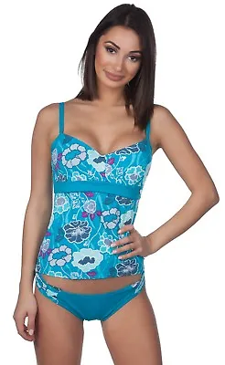 Panache Loren Floral Underwire Tankini Swim Top Swimwear SW0512 • $19.99