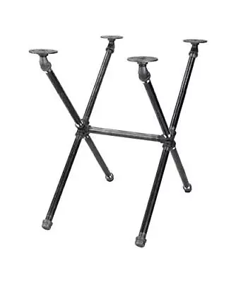 End Table Leg Set Rustic Industrial Side Table Base Kit Dark Grey Black Rough... • $62.72