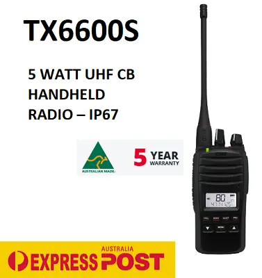 $620 • Buy Gme 5 Watt Uhf Cb Handheld Radio – Ip67  Tx6600s  5 Yr Warranty