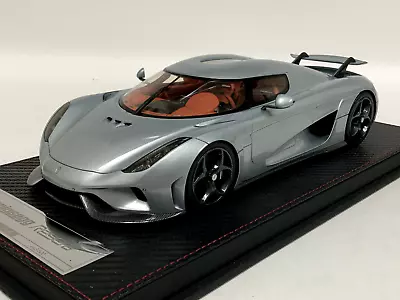 1/18 FrontiArt Avant Koenigsegg Regera In Light Blue Leather Base 500 Pieces • $399.95