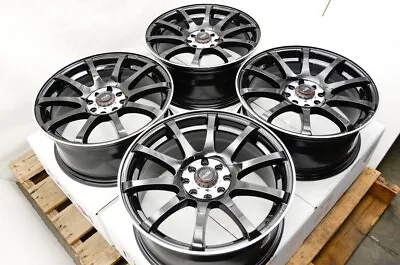 16  Black Wheels Rims 4x100 4x108 Fit Kia Rio Ford Fiesta Toyota Yaris Scion XB • $609