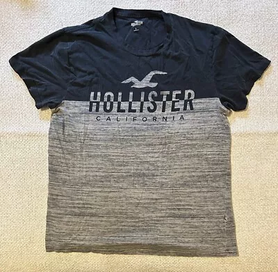 Hollister California Men's Colorblock Crewneck Short Sleeve T-Shirt Size Large • $8