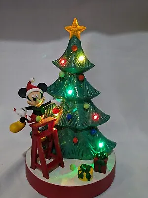 Disney Christmas Animated Mickey Mouse Decorating The Tree Light/Sound/Motion • $19.99