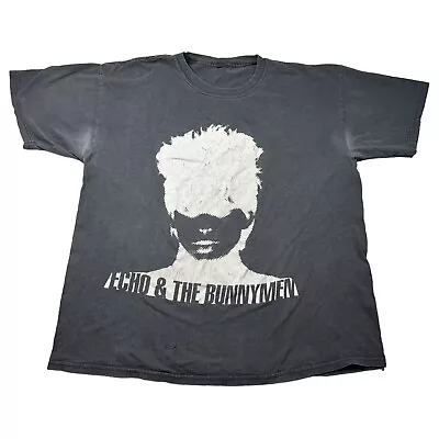 Vintage Echo & The Bunnymen T-Shirt DISTRESSED Psychedelic Furs Chameleons Cure • $99.99