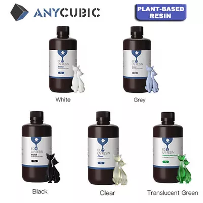 $35.99 • Buy ANYCUBIC 1KG ECO Plant-based Resin Safety Low Odor Eco-friendly For 3D Printers