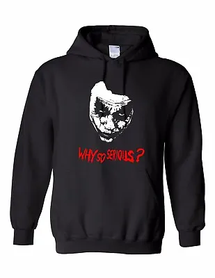 £16.99 • Buy Inspired By Joker Hoodie Why So Serious Batman Hoodied Sweatshirt