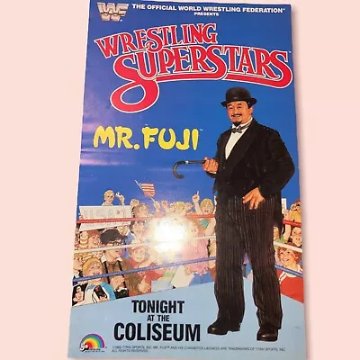 POSTER Mr. Fuji (1986) LJN WWF WWE For Action Figure (EXCELLENT) • $94.95