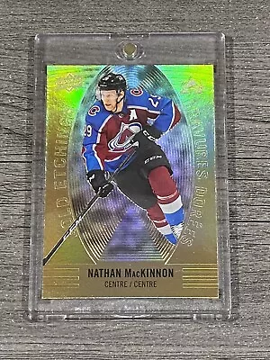 Nathan MacKinnon RARE GOLD REFRACTOR INVESTMENT CARD SSP UPPER DECK AVALANCHE • $29.99