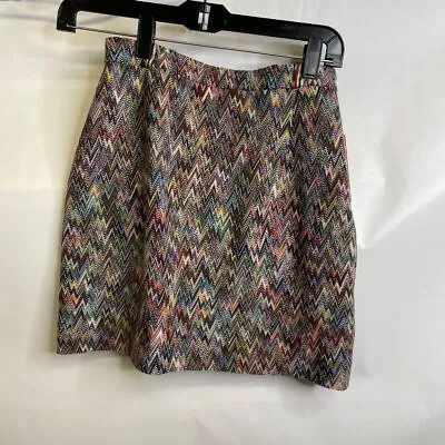 MISSONI Zigzag Knit Mini Skirt Women's Size 38 Multicolor • $514.50