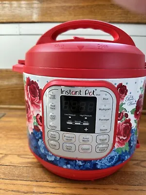 Rare PIONEER WOMAN DUO60 Programmable INSTANT POT 7-in-1 FRONTIER ROSE 6 Qt. • $80