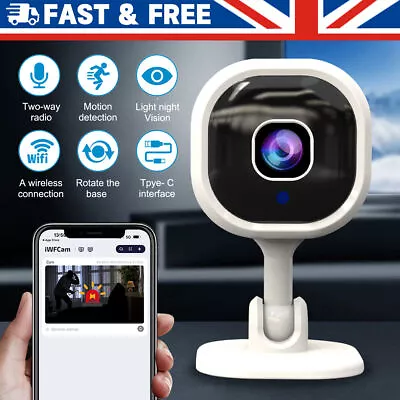 HD 1080P Wireless WiFi CCTV Indoor & Outdoor MINI IP Camera CAM Home Security • £14.99