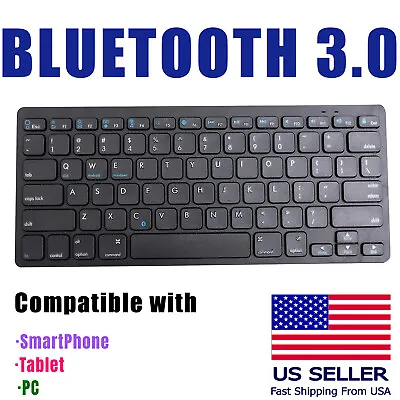 Wireless Bluetooth 3.0 Keyboard For IPad Mini Tablet IPhone Android  PC Smartpho • $11.49