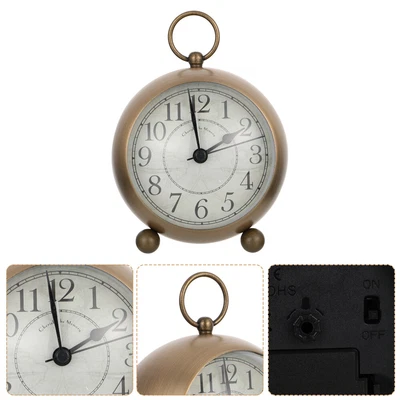 £17.93 • Buy Retro Luminous Alarm Clock Glass Alarm Clock Room Decor Nightlight Gift Clock