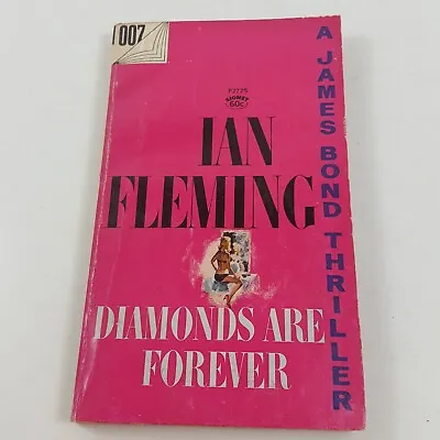 James Bond Diamonds Are Forever Ian Fleming Paperback Book Novel Signet 1956 • $11.57