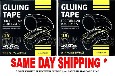 Tufo Gluing Tape  / New 19mm  Road Tubular Gluing Tape 2 Rolls Per Order • $26.95