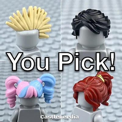 LEGO Minifigure Hair Pieces Parts Male Female Boy Girl Long Short - YOU PICK • $4.49