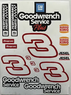 1/10 Scale R/C Racing Vinyl Decal Sticker Sheet / Sponsor Stickers Goodwrench #3 • $18