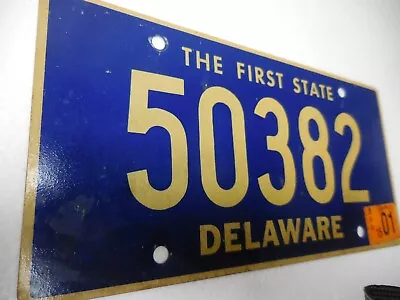 Expired~2001 Delaware  License Plate Tag#50382 BIN Ships Lower 48 F R E E ! • $19.77