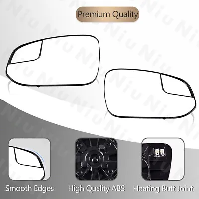 Heated Left＆Right Side Blind Spot View Mirror Glass Set For 2016-18 Toyota RAV4 • $38.69