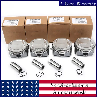 4x Piston&Ring 19MM Kit Fit For VW Golf Beetle Jetta Audi A3 A4 A5 Skoda 1.4TSI • $170